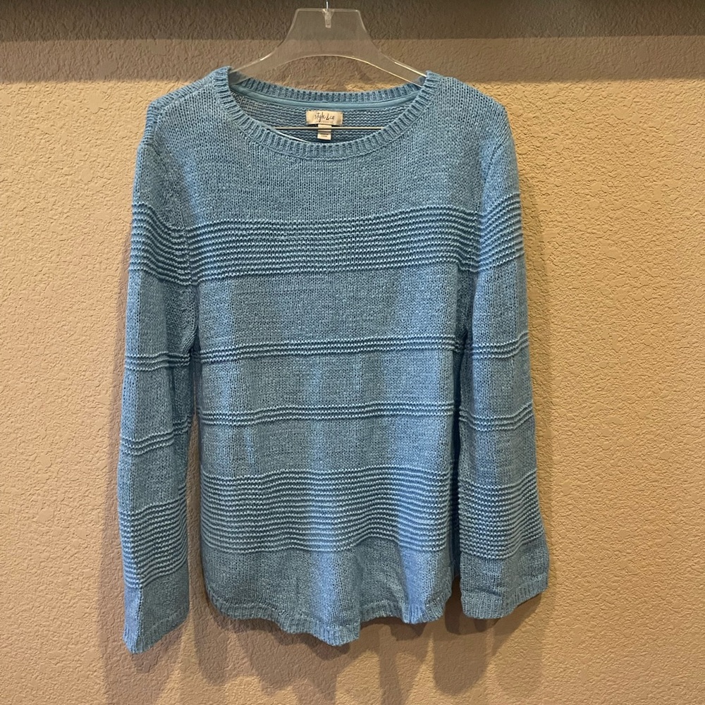 Style & Co light blue sweater. EUC.
